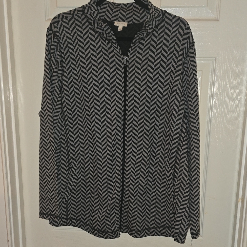 Talbots Black and White Chevron Women's‎ Jacket